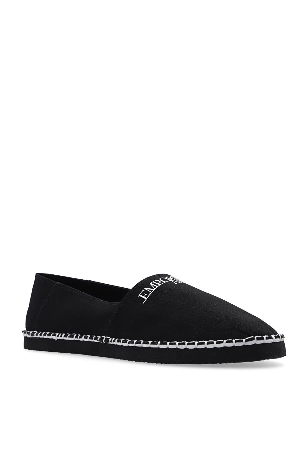 IetpShops Germany Black Cotton espadrilles Emporio Armani